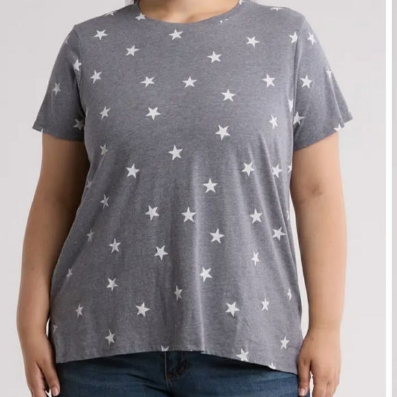 Lucky Brand Start T- Shirt. Gray. Size 2 X - Picture 2 of 9